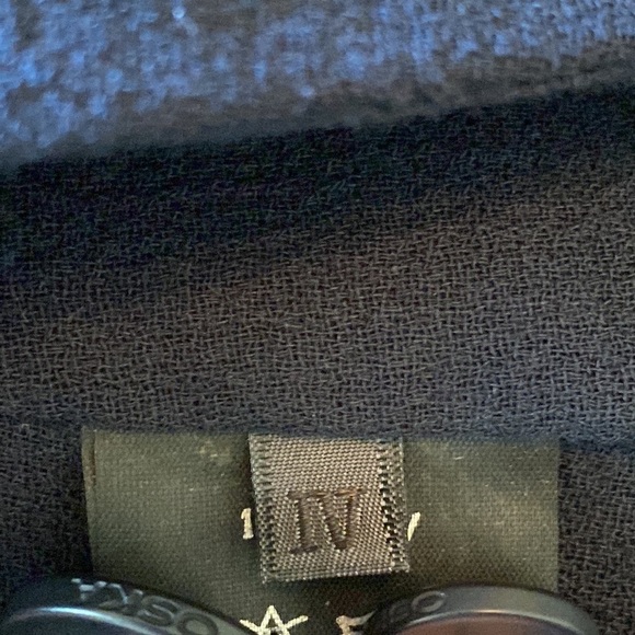 Oska Jacks Hope Wool Crepe Coat Womens IV XL 2XL Blue Blazer Jacket Asymmetrical - Picture 4 of 14